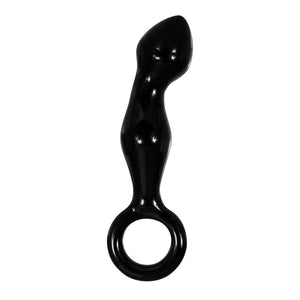 Adam & Eve Adams Glass Prostate Massager - Black