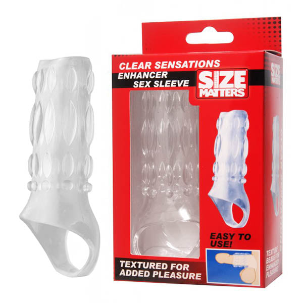 Size Matters Clear Sensations Penis Sleeve