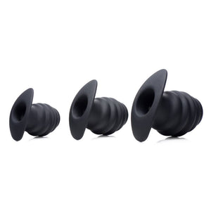 Master Series Hive Ass Tunnel - Black Large 10 cm Hollow Plug