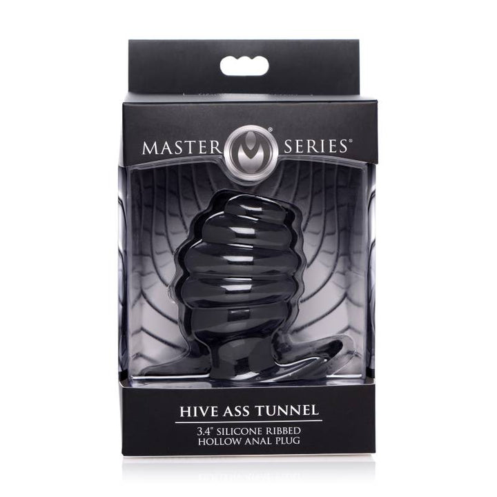 Master Series Hive Ass Tunnel - Black Medium Hollow Butt Plug