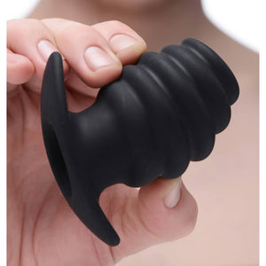 Master Series Hive Ass Tunnel - Black Medium Hollow Butt Plug