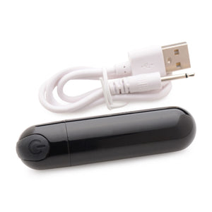 Bang! 10X Vibrating Metallic Bullet - Black