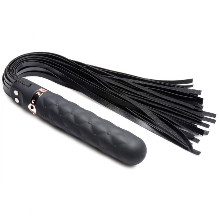 Master Series Vibra-Lasher 9X Vibrating Dildo & Flogger