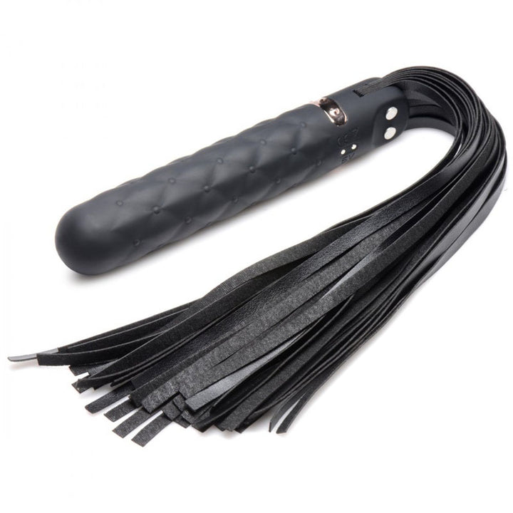 Master Series Vibra-Lasher 9X Vibrating Dildo & Flogger