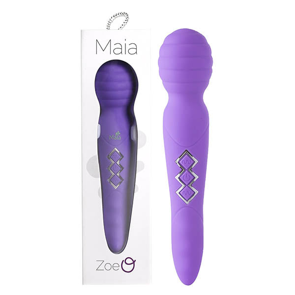 Maia Zoe - Neon Purple Dual Vibrating Massage Wand