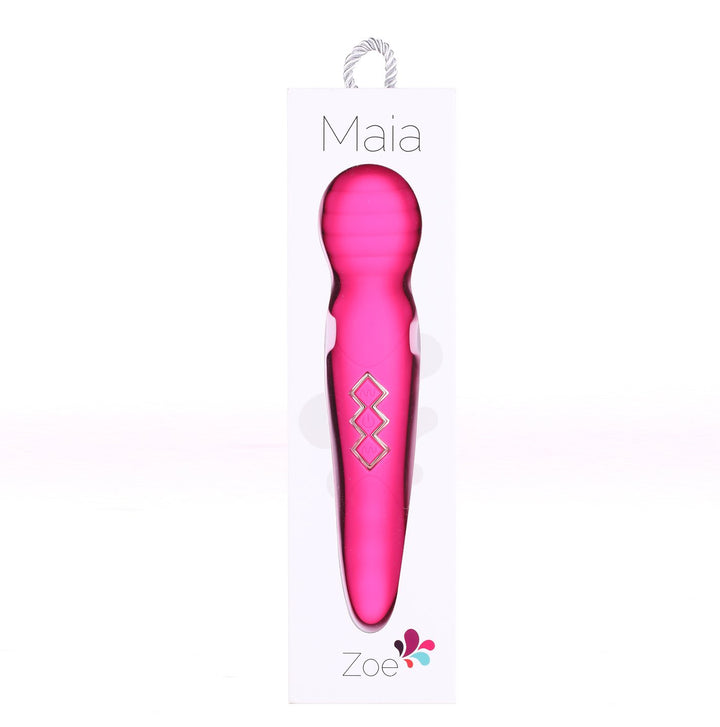 Maia Zoe - Neon Pink Dual Vibrating Massage Wand