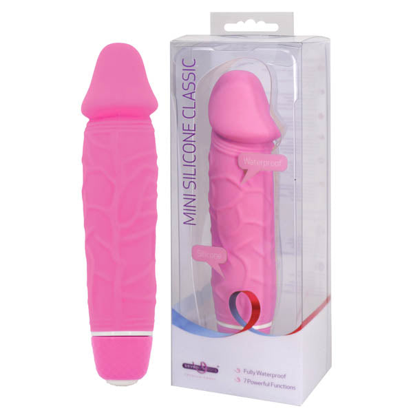 Mini Silicone Classic - Pink 5.25 Inch Vibrator