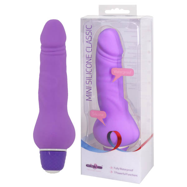 Silicone Classic – Mini Slim Bally Dildo – Purple