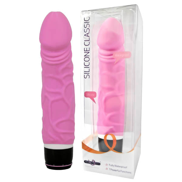 Silicone Classic - Pink 6.75 Inch Vibrator