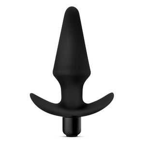 Anal Adventures Platinum Vibra Butt Plug - Black