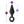 Anal Adventures Platinum Loop Butt Plug - Large - Black