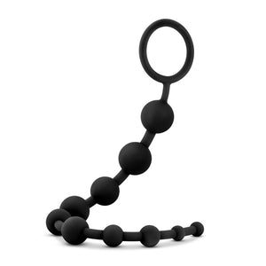 Anal Adventures Platinum Black 10 Anal Beads