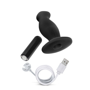 Anal Adventures Platinum Vibrating Black Prostate Massager 02