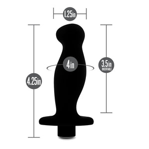 Anal Adventures Platinum Vibrating Black Prostate Massager 02