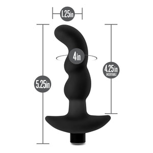 Anal Adventures Platinum Vibrating Black Prostate Massager 03