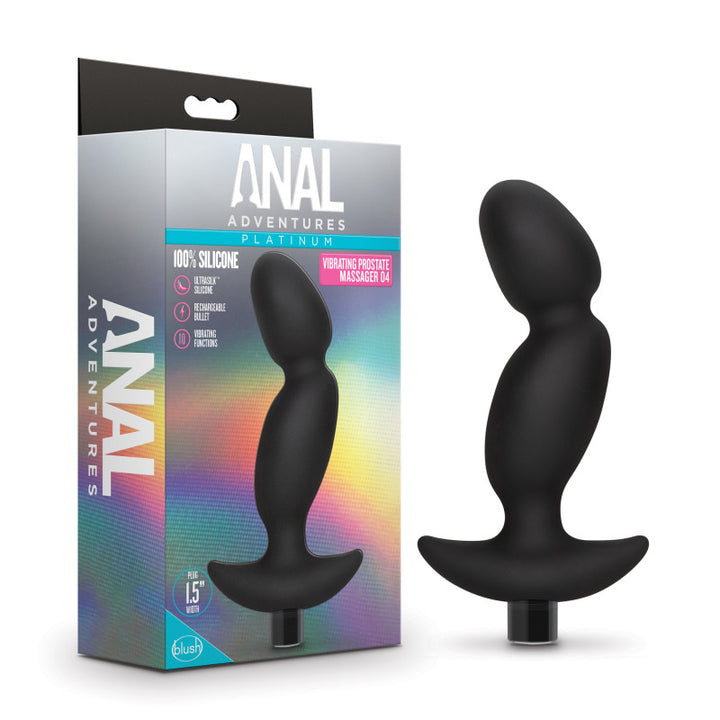 Anal Adventures Platinum Black Vibrating Prostate Massager 04