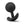 Anal Adventures Platinum Black Vibra Plug with Internal Weight