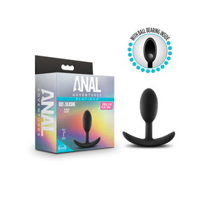 Anal Adventures Platinum Vibra Slim Plug - Small