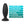 Anal Adventures Platinum Black Rocket Butt Plug
