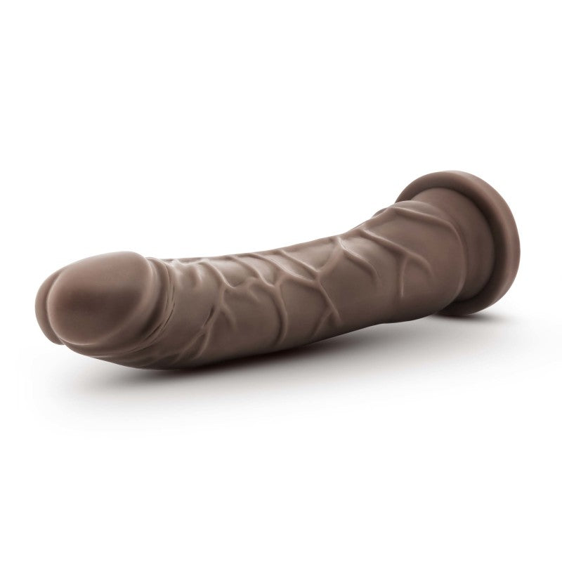 Dr Skin Plus 9 Inch Posable Dildo - Chocolate Brown