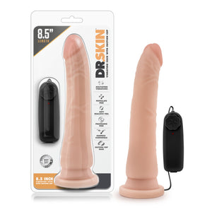 Dr. Skin 8.5 Inch Vibrating Realistic Cock - Flesh