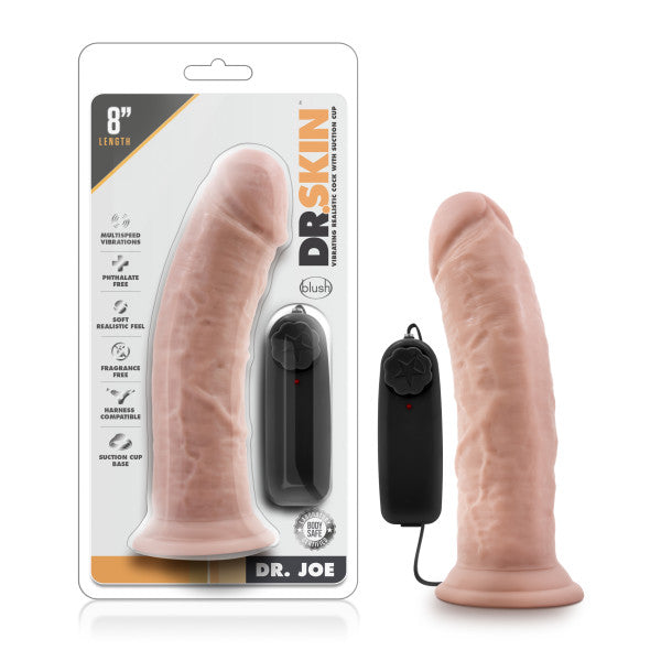 Dr. Skin Dr. Joe - Flesh 8 Inch Vibrating Dong