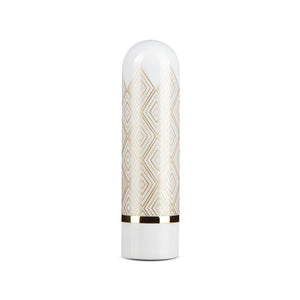 The Collection Glitzy Deco Bullet - White/Gold