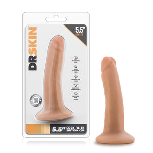 Dr. Skin 5.5 Inch Cock with Suction Cup - Flesh