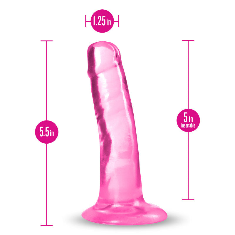 B Yours Plus Hard N Happy 5.5 Inch Dong - Pink