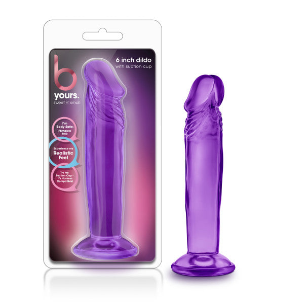 B Yours Sweet n Small 6 Inch Dildo - Purple Dong