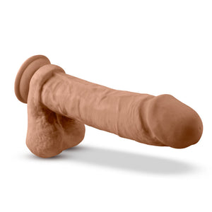 Dr. Skin - 9 Inch Dr. Julian Poseable Dildo - Mocha Tan