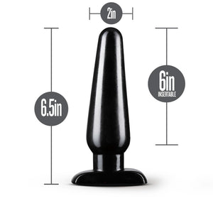 Anal Adventures Basic Large Black Butt Plug