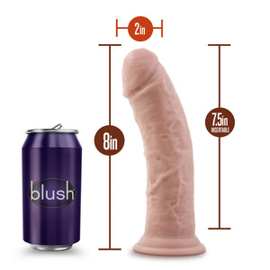 Dr. Skin - Plus 8 Inch Thick Posable Dildo - Flesh