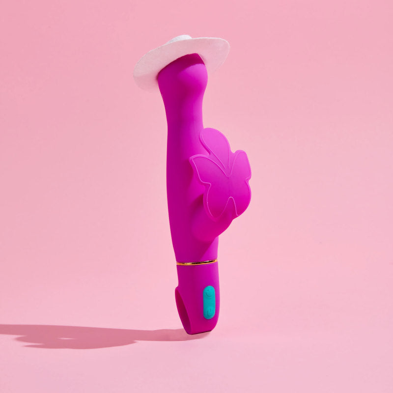 Aria Naughty AF Butterfly Vibrator - Plum