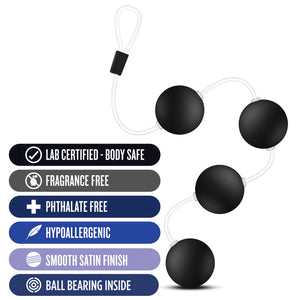 Anal Adventures Black Pleasure Balls