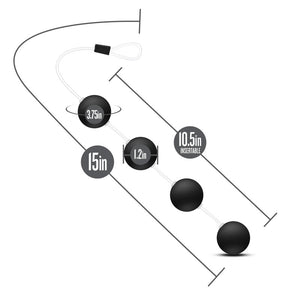 Anal Adventures Black Pleasure Balls