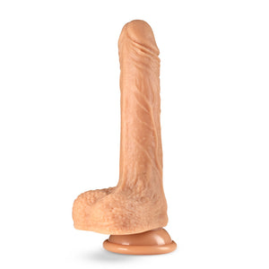 Dr. Skin - 7 Inch Dr. Grey - Thrusting Poseable Dong - Flesh