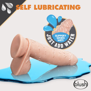 Dr. Skin Glide 7 Inch Flesh Self Lubricating Dildo