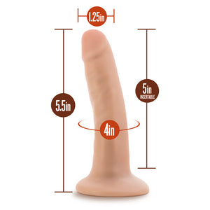 Dr. Skin - 5 Inch Dr. Lucas Poseable Dildo - Flesh