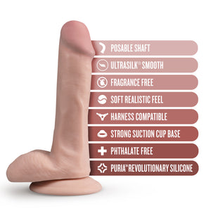 Dr. Skin - 6 Inch Dr. Daniel Poseable Dildo - Flesh
