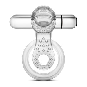 Stay Hard 10-Function Vibrating Tongue & Ring Ball Ring