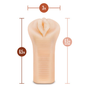 M Elite Soft and Wet - Veronika Vibrating Stroker - Flesh