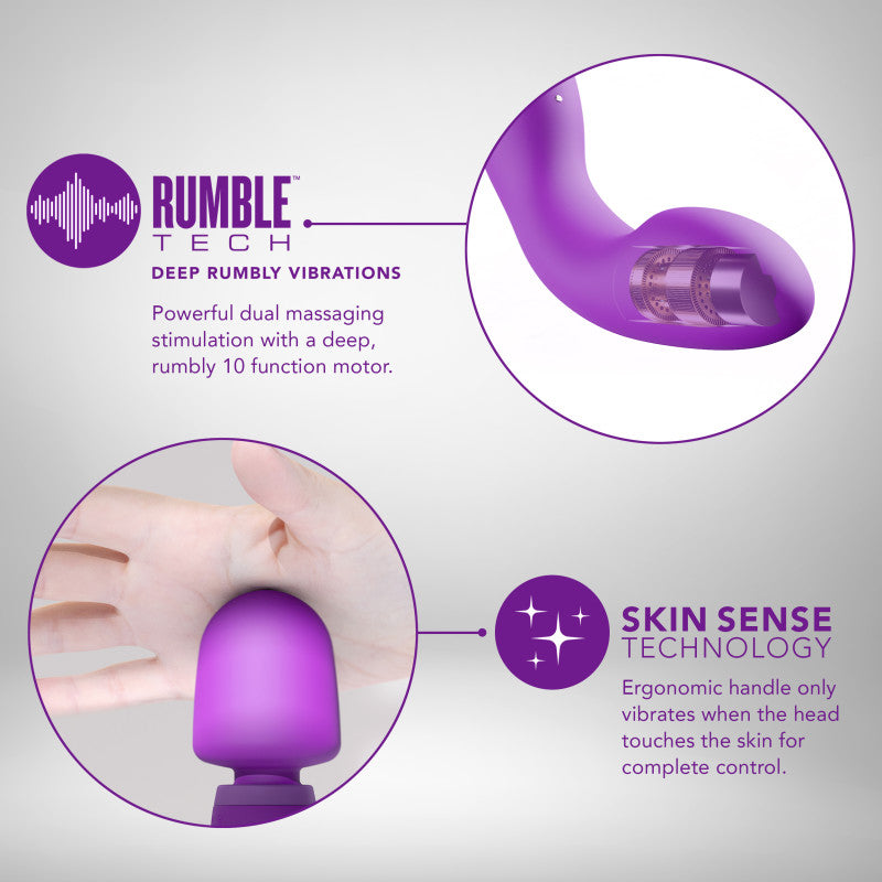 Wellness Dual Sense Massage Wand - Purple
