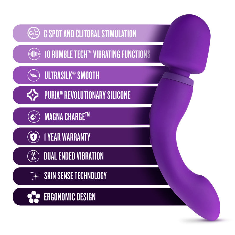 Wellness Dual Sense Massage Wand - Purple