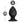 Anal Adventures Platinum Black Large Stout Butt Plug