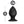 Anal Adventures Platinum Medium Black Stout Butt Plug