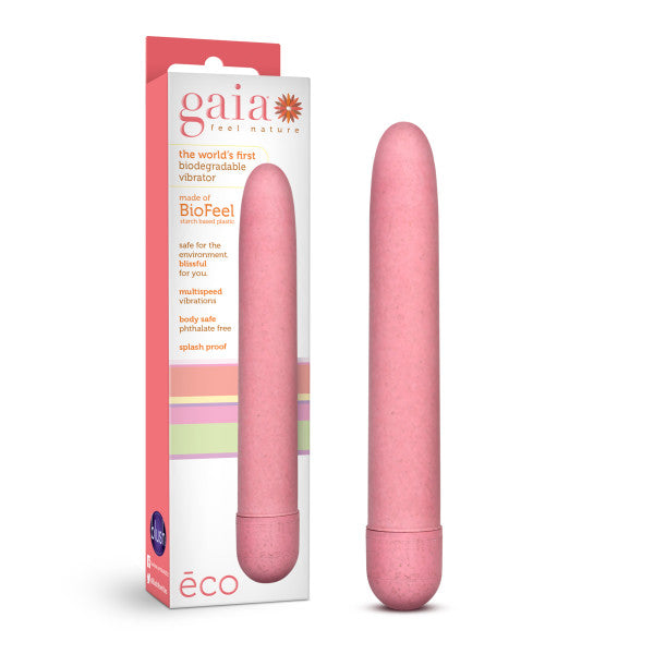 Gaia - Eco - Coral Pink 7 Inch Vibrator
