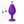 Temptasia Bling Medium Purple Butt Plug with Heart Jewel