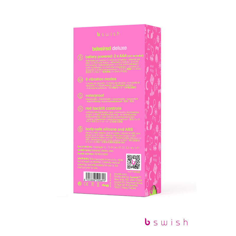 B Swish Bdesired Deluxe Vibrator - Rose