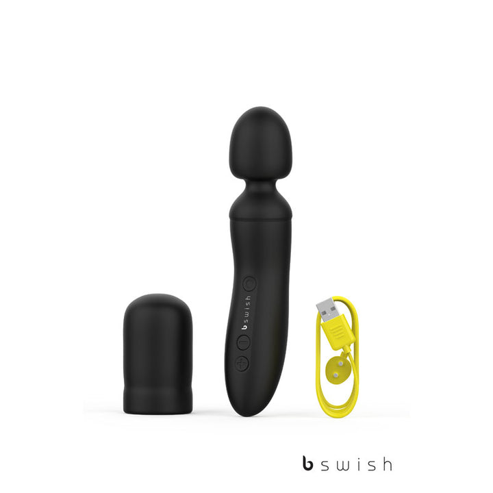 B Swish Bthrilled Deluxe Massage Wand - Noir